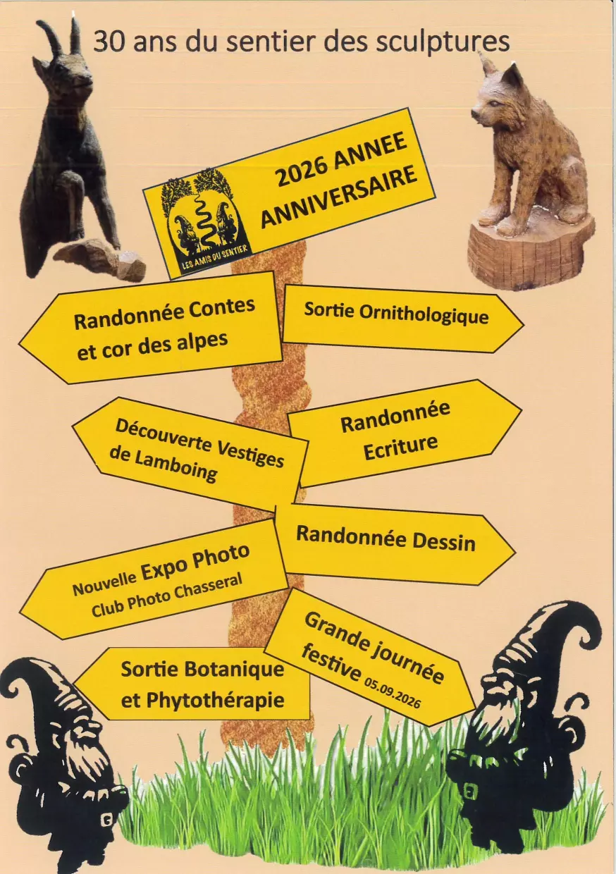 30 ans sentier des sculptures